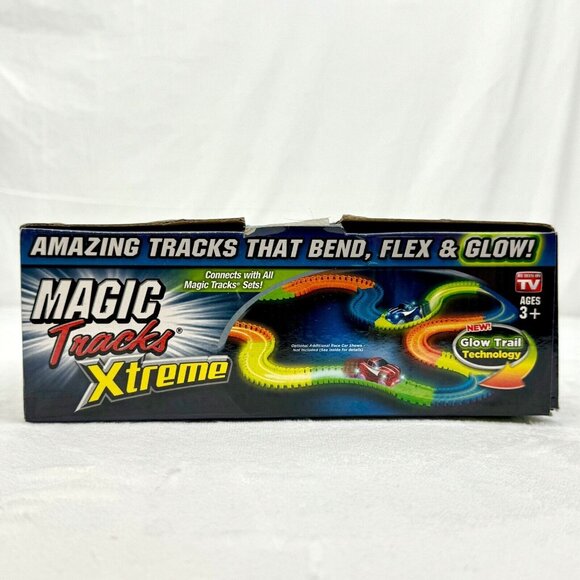 Magic Tracks Xtreme Glow In The Dark 10' Track with Car, Stickers & Instructions - Picture 5 of 9